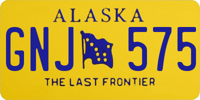AK license plate GNJ575
