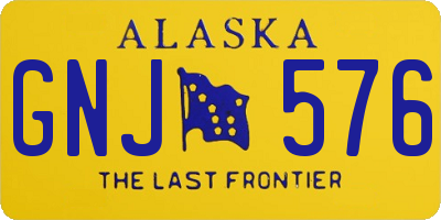 AK license plate GNJ576