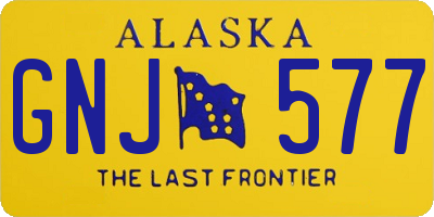 AK license plate GNJ577