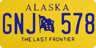 AK license plate GNJ578