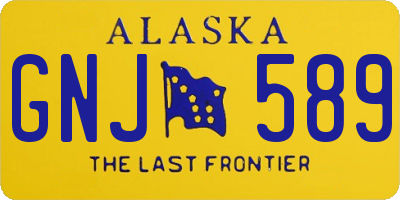 AK license plate GNJ589