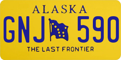 AK license plate GNJ590