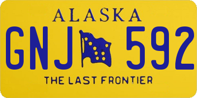 AK license plate GNJ592