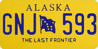 AK license plate GNJ593