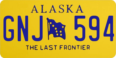 AK license plate GNJ594