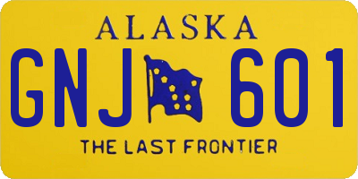 AK license plate GNJ601