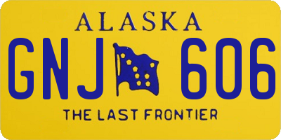 AK license plate GNJ606