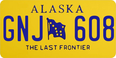 AK license plate GNJ608