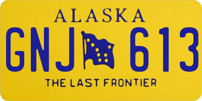 AK license plate GNJ613