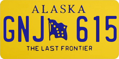 AK license plate GNJ615