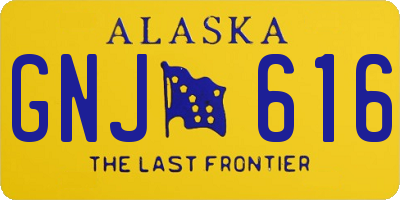 AK license plate GNJ616