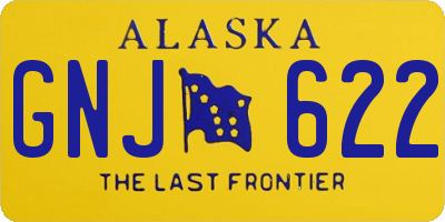 AK license plate GNJ622