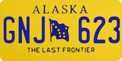 AK license plate GNJ623