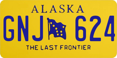 AK license plate GNJ624