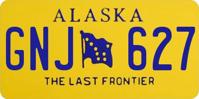 AK license plate GNJ627