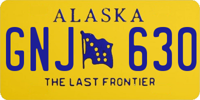 AK license plate GNJ630