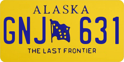 AK license plate GNJ631