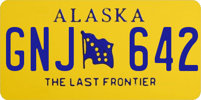 AK license plate GNJ642