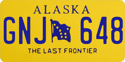 AK license plate GNJ648