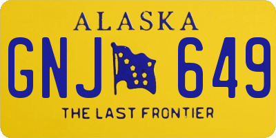 AK license plate GNJ649