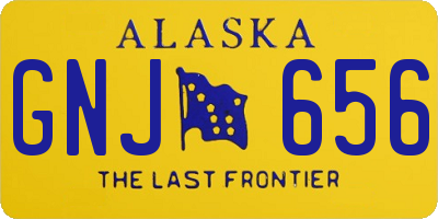 AK license plate GNJ656