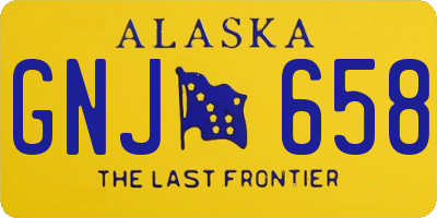 AK license plate GNJ658