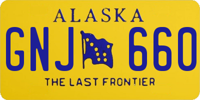 AK license plate GNJ660