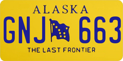 AK license plate GNJ663