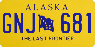 AK license plate GNJ681