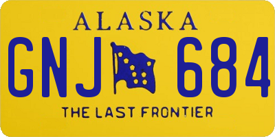 AK license plate GNJ684