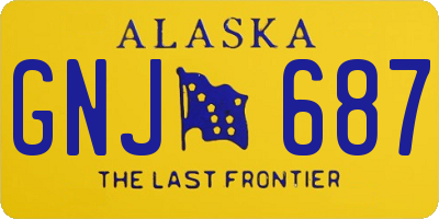 AK license plate GNJ687