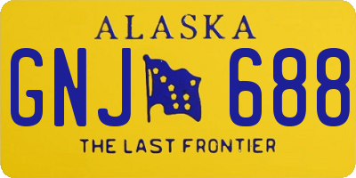 AK license plate GNJ688