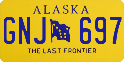 AK license plate GNJ697