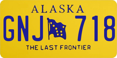AK license plate GNJ718