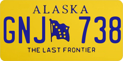 AK license plate GNJ738