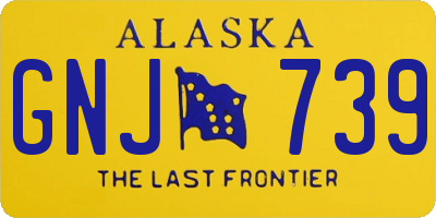 AK license plate GNJ739