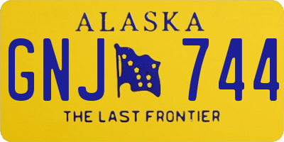 AK license plate GNJ744