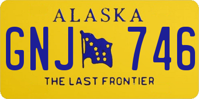 AK license plate GNJ746