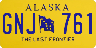 AK license plate GNJ761