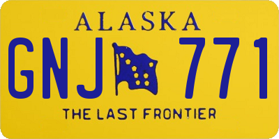 AK license plate GNJ771