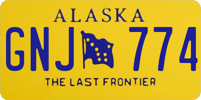 AK license plate GNJ774