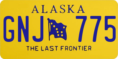 AK license plate GNJ775