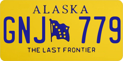 AK license plate GNJ779