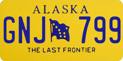 AK license plate GNJ799