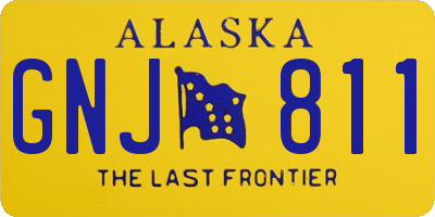 AK license plate GNJ811
