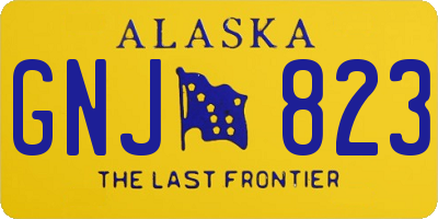 AK license plate GNJ823