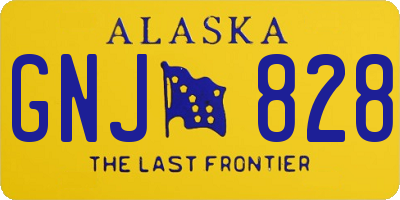 AK license plate GNJ828