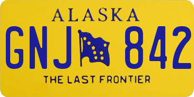 AK license plate GNJ842