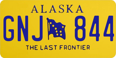 AK license plate GNJ844