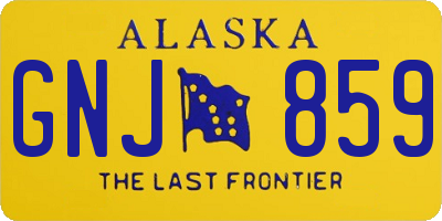 AK license plate GNJ859